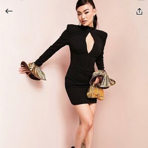 ASOS Luxe keyhole dress